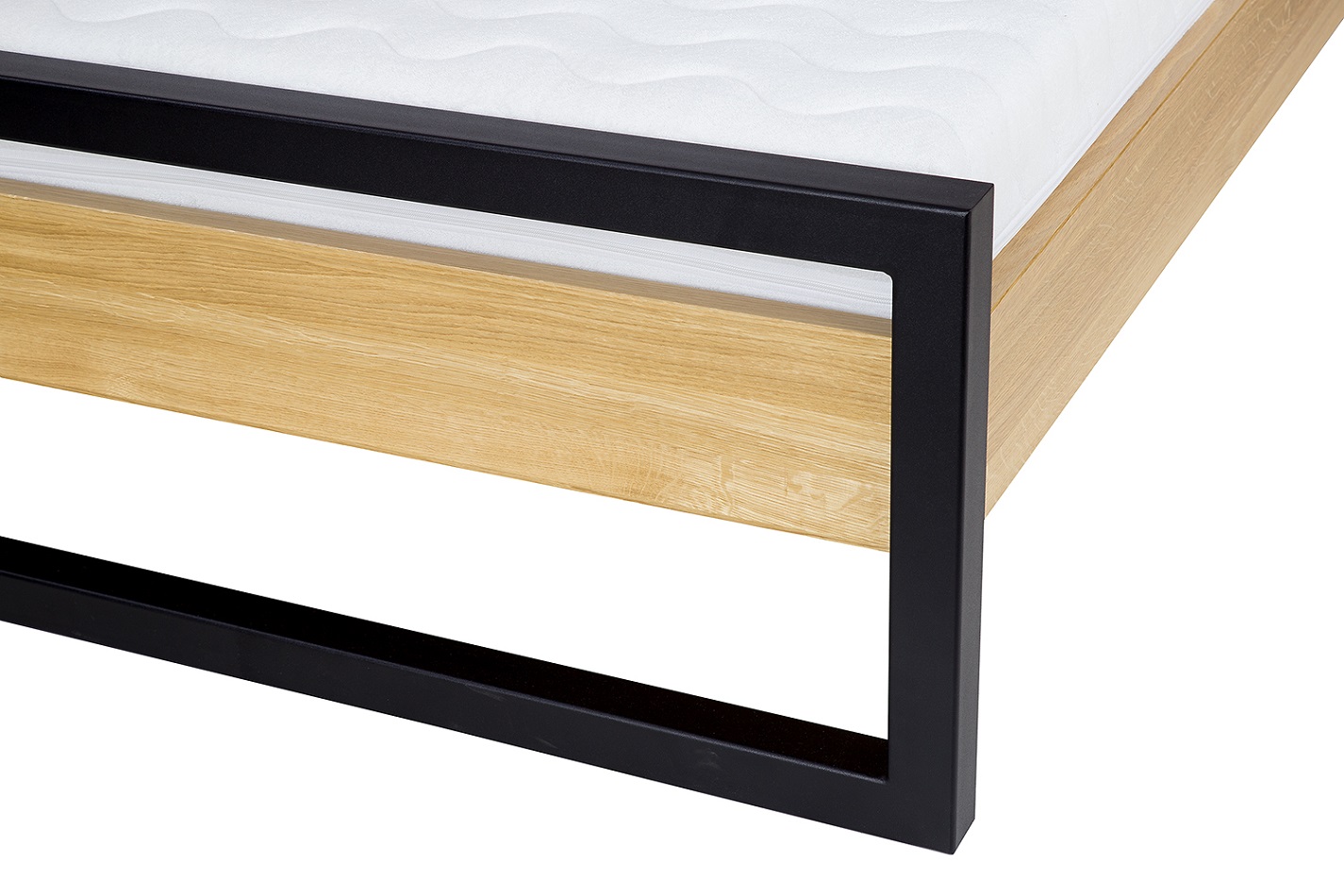 LK371-180 postel masiv dub/kov Drewmax 