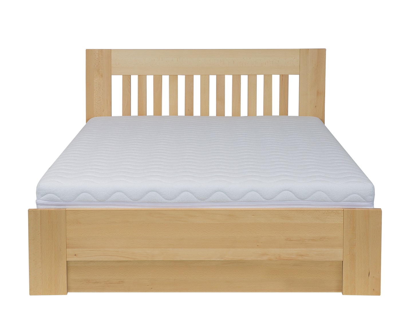 LK186-140-BOX dřevěná postel masiv buk Drewmax