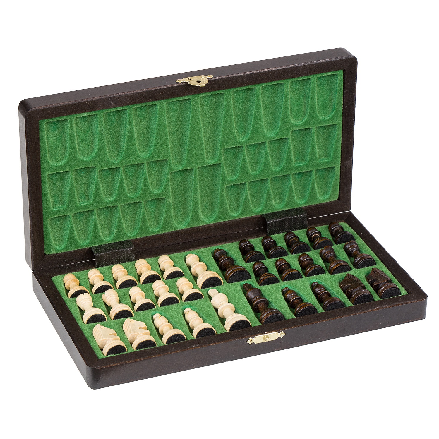 GD375 dřevěné magnetické šachy Drewmax