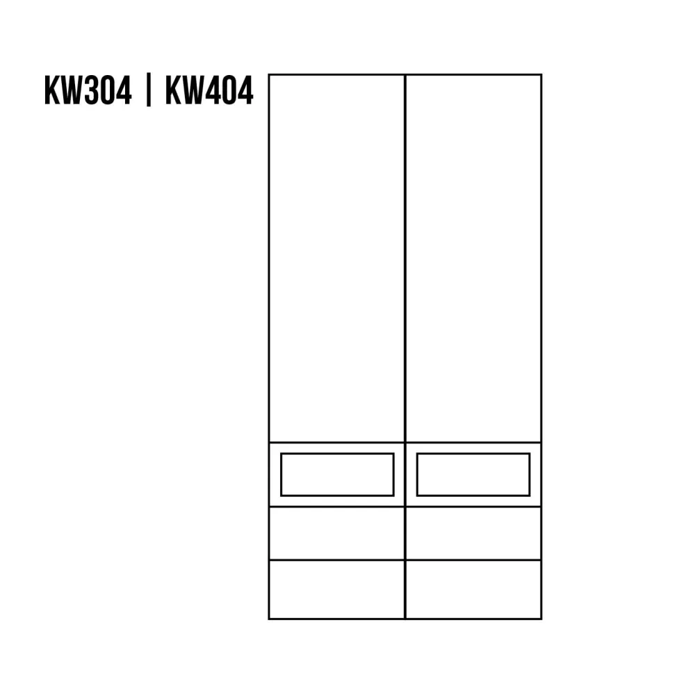 KW304 dřevěná skříň knihovna z dubu Drewmax
