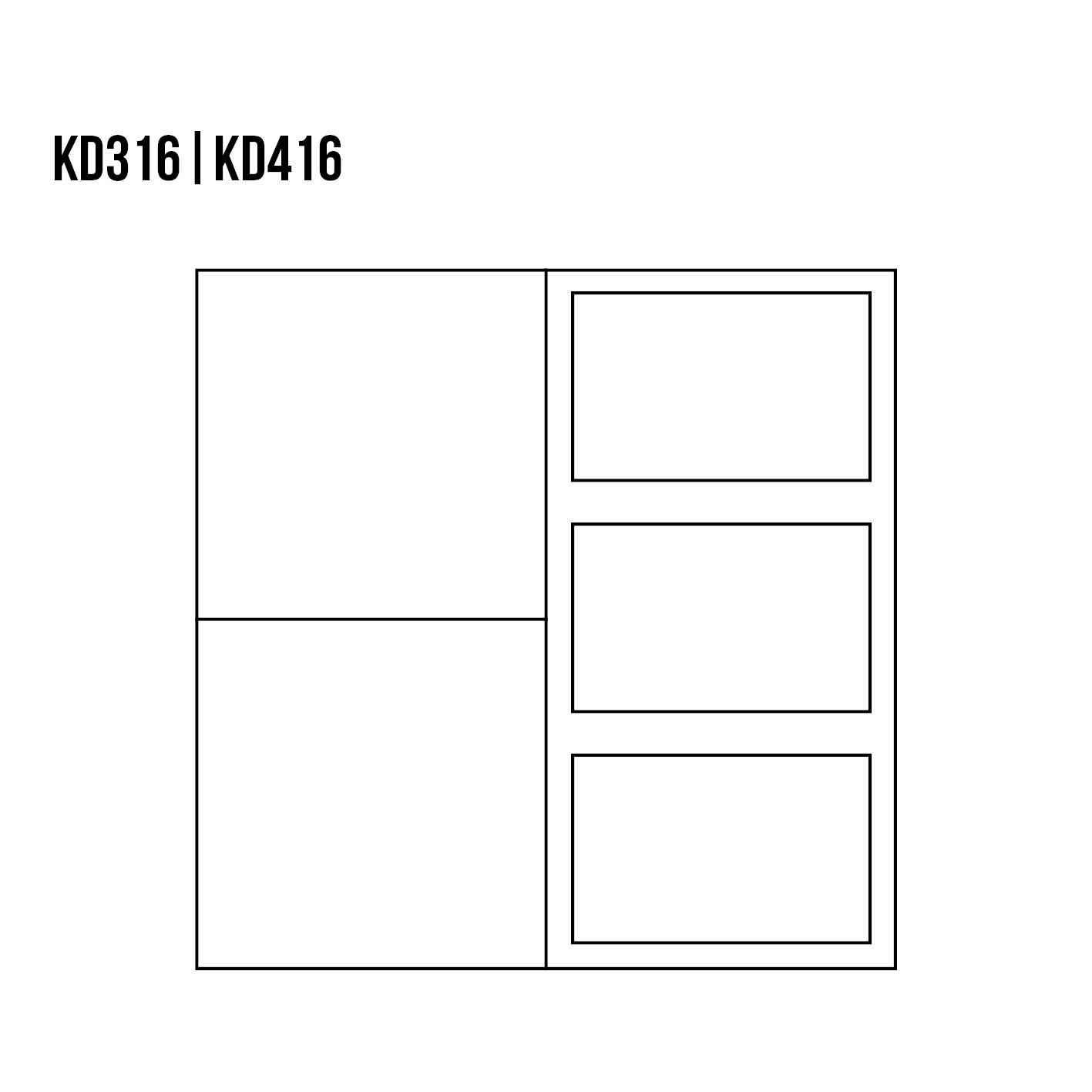KD316 dřevěná komoda z dubu Drewmax