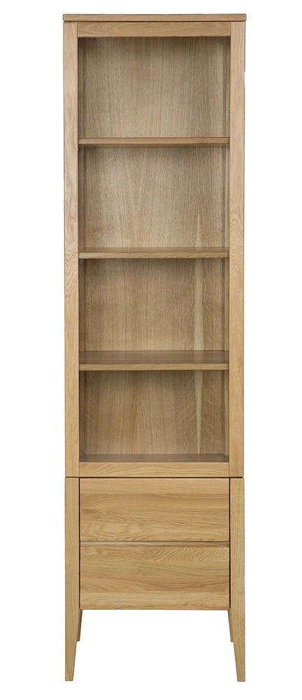 KW338 dřevěná skříň knihovna z dubu Drewmax