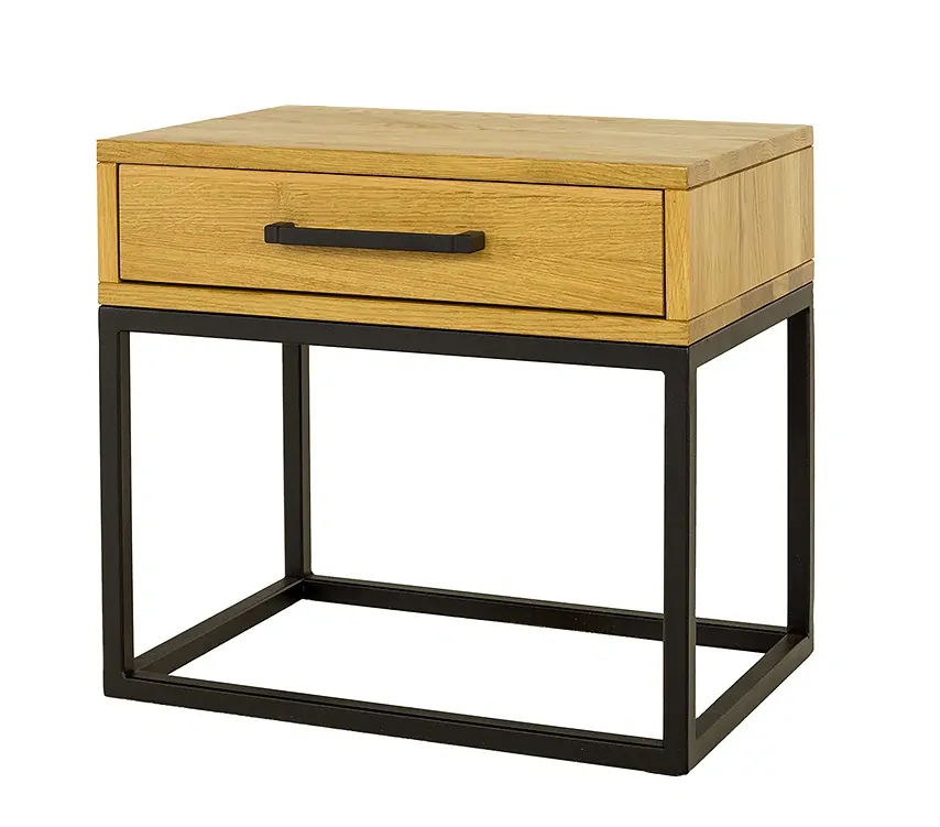 SN370 noční stolek z dubu a kovu Drewmax