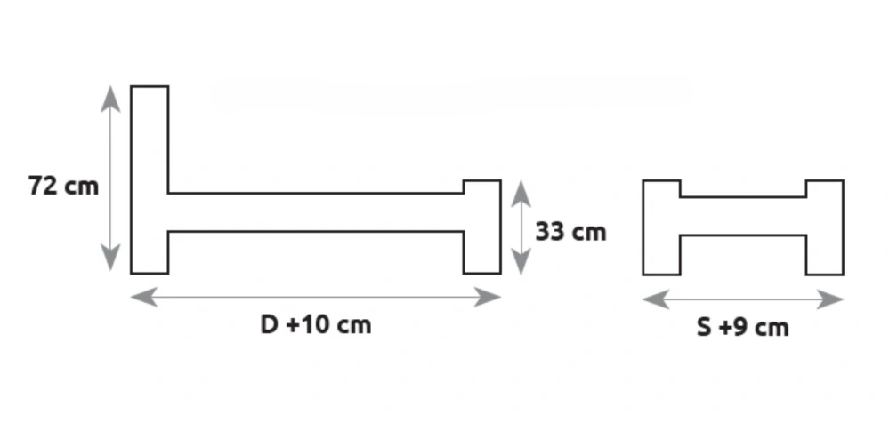 LK105-120 dřevěná postel masiv dvoulůžko 120x200 cm Drewmax