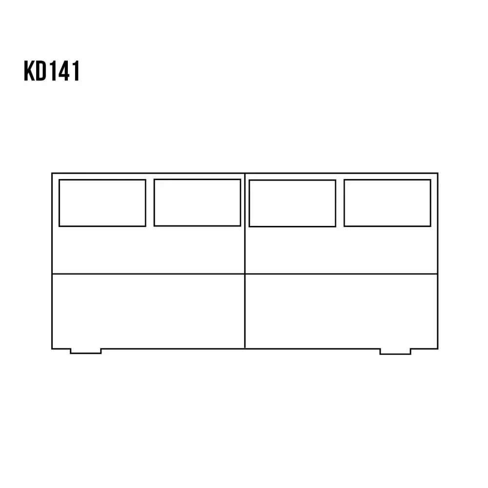 KD141 dřevěná komoda z masivní borovice Drewmax 