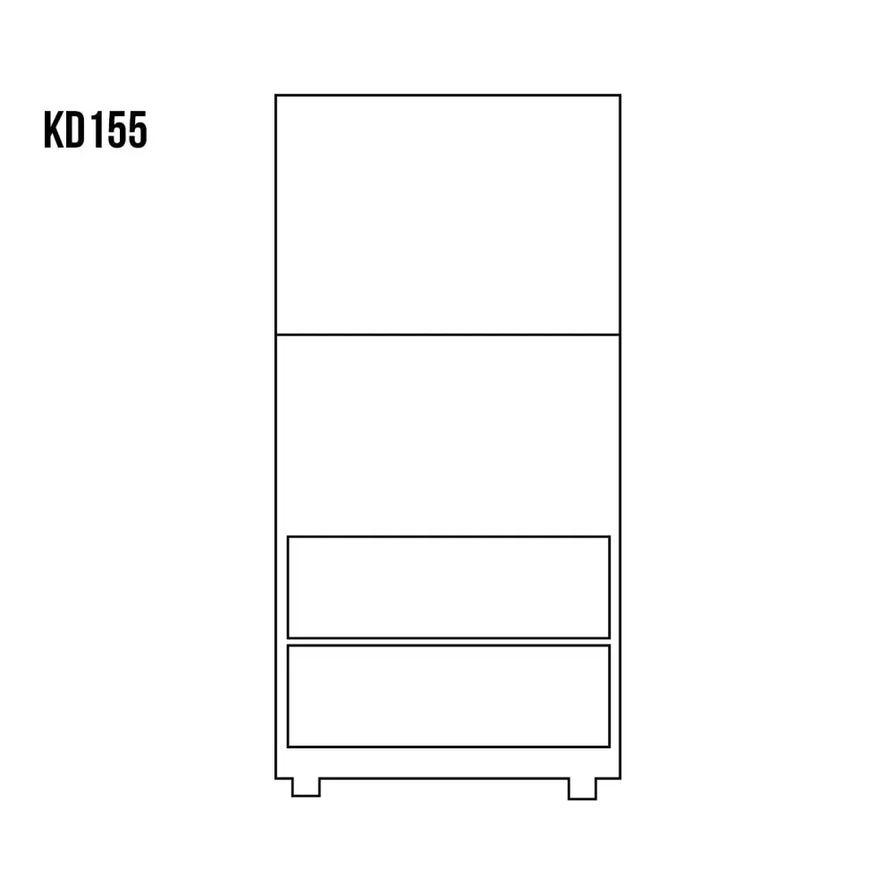 KD155 dřevěná komoda z masivní borovice Drewmax