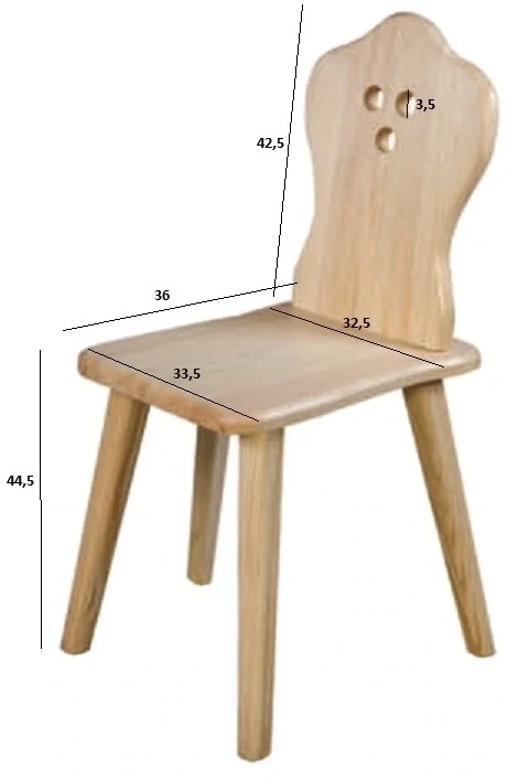 KT110 dřevěná jídelní židle masiv borovice Drewmax