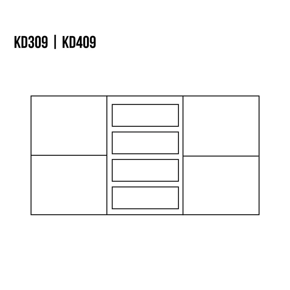 KD409 dřevěná komoda z buku Drewmax