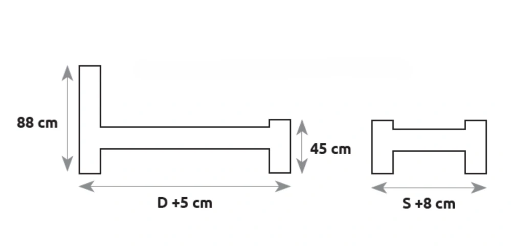 LK102-90 dřevěná postel masiv borovice jednolůžko 90x200 cm Drewmax