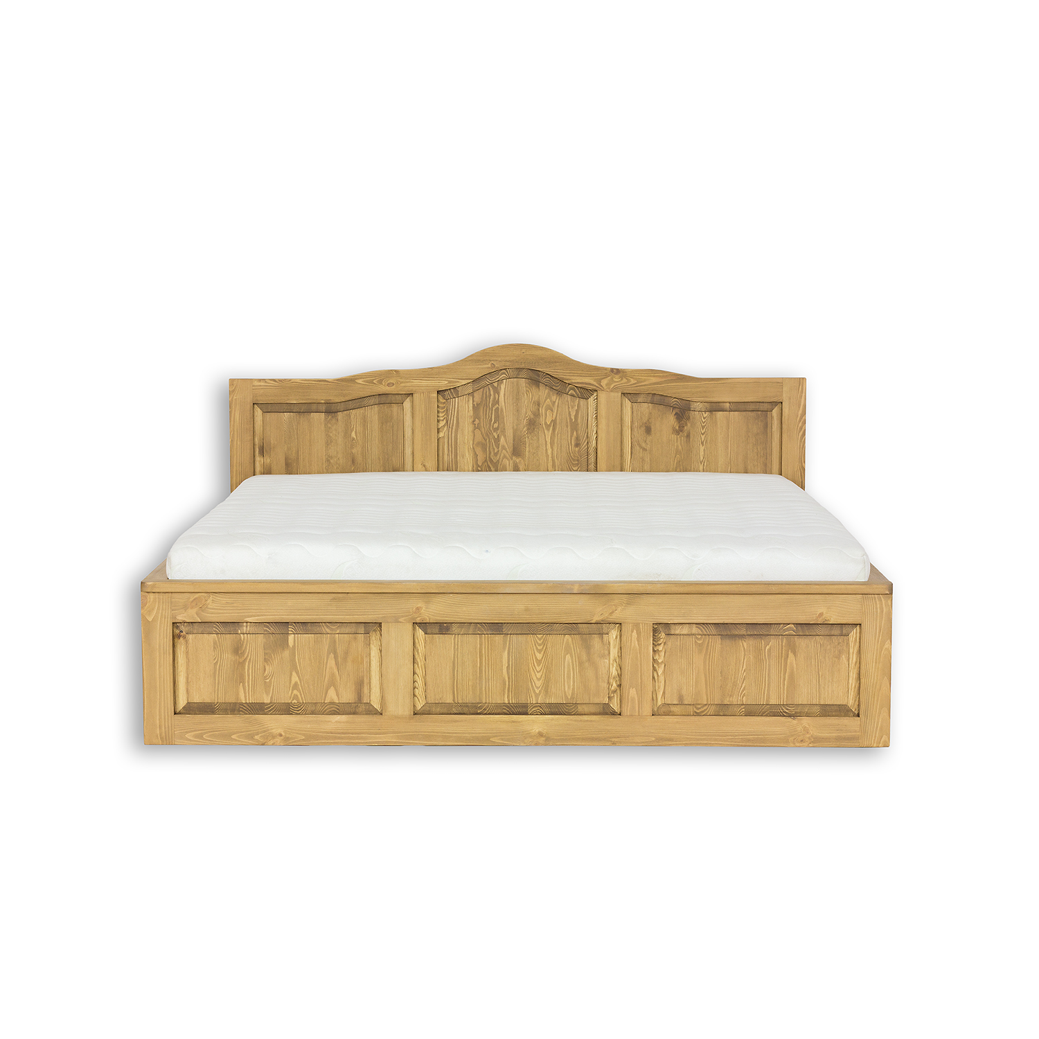 LK703-90 cm dřevěná rustikální postel z přírodní borovice Drewmax