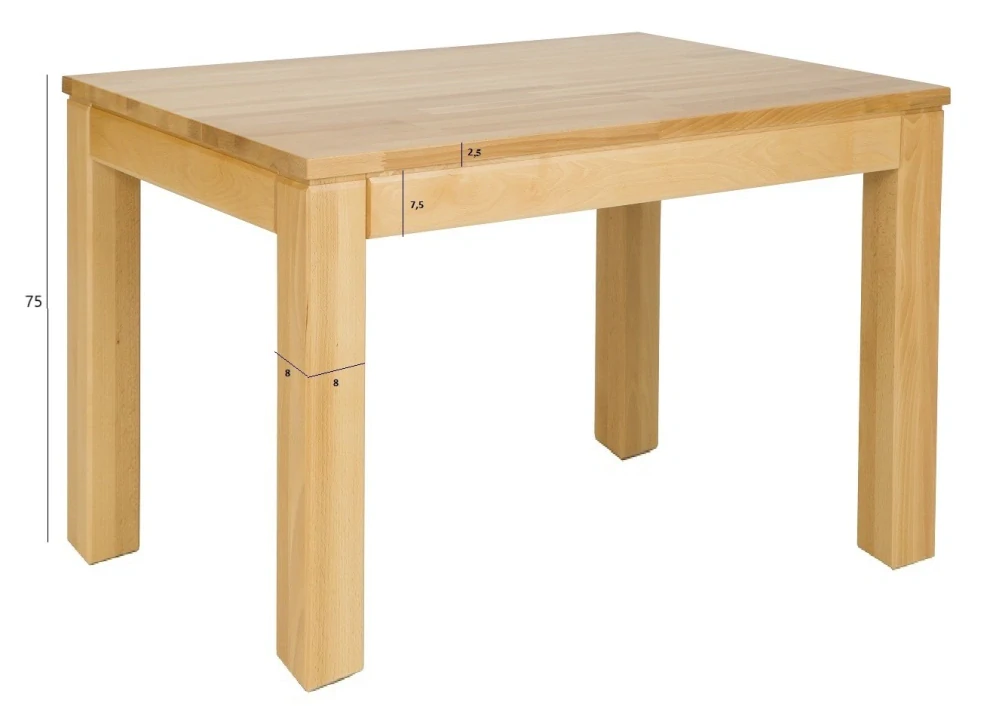 ST170-120 dřevěný jídelní stůl z buku Drewmax