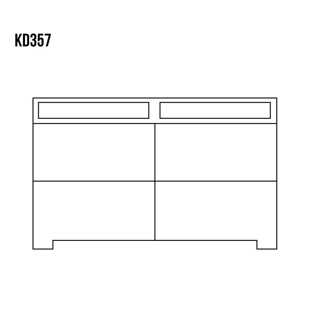 KD357 dřevěná komoda z dubu Drewmax