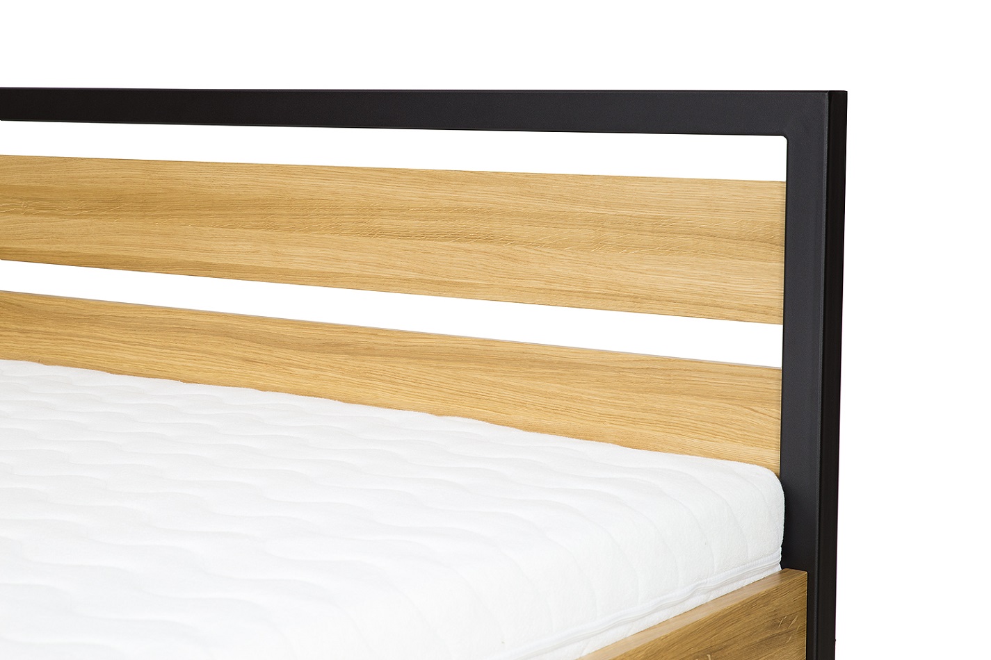 LK371-120 postel masiv dub/kov Drewmax