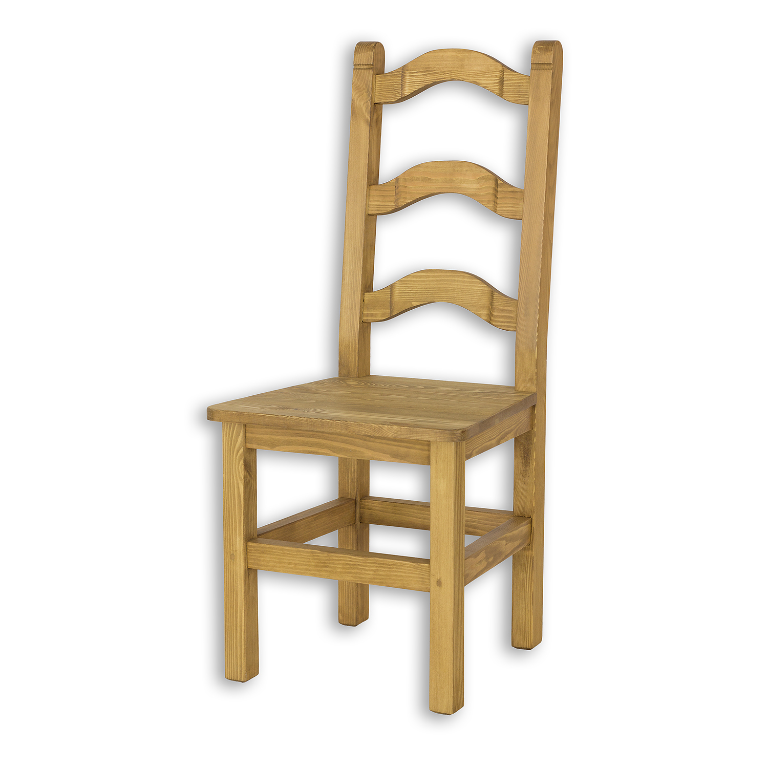 KT705 dřevěná rustikální jídelní židle z přírodní borovice Drewmax 
