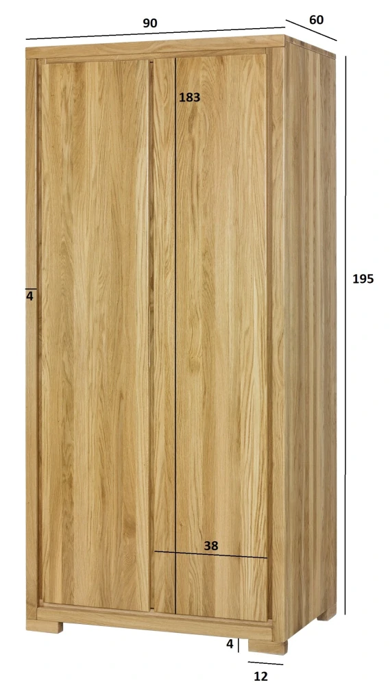 SF352 dřevěná skříň z dubu Drewmax