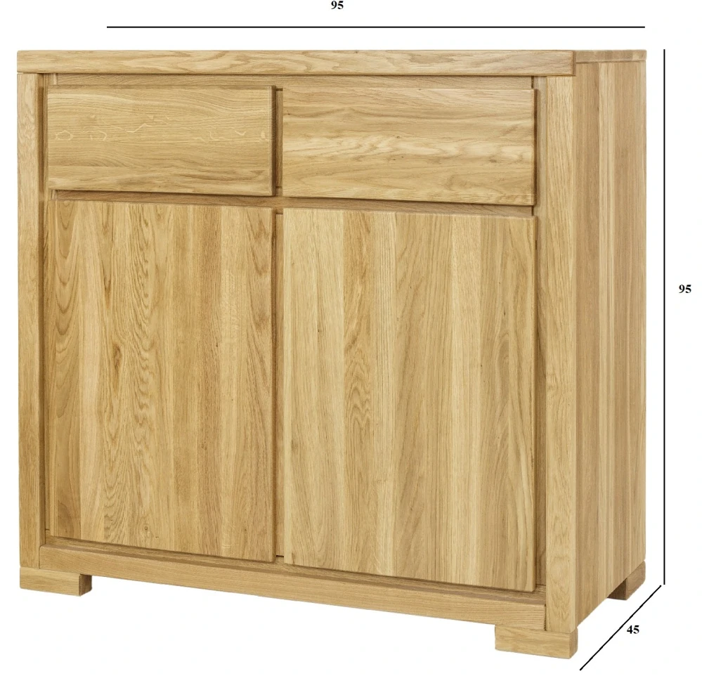 KD354 dřevěná komoda z dubu Drewmax