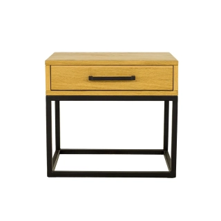 SN370 noční stolek z dubu a kovu Drewmax