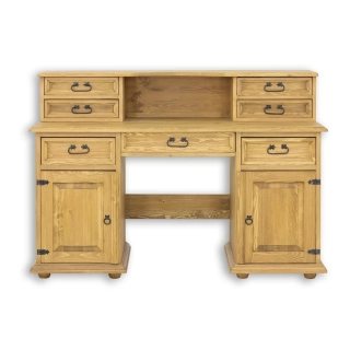 BR704 dřevěný psací stůl z přírodní borovice Drewmax 